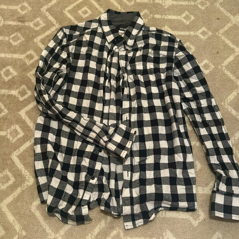 Black and white flannel